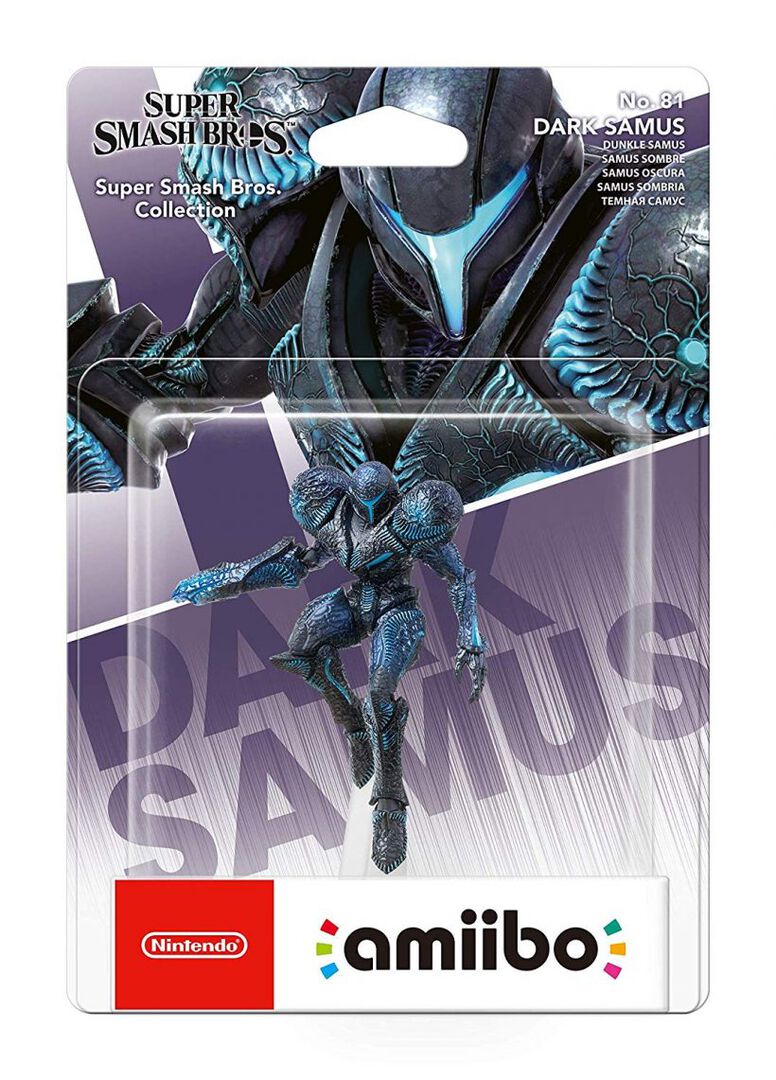 Figurine Amiibo N&deg;81 Smash Samus Sombre